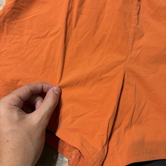 Gymshark Shorts Mens Medium Orange Speed Evolve 5” Lined Woven Performance - Picture 4 of 12